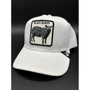 Goorin Bros The Farm SnapBack Adjustable White Cap Black Sheep
